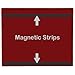 StoreSMART - File Jacket with Magnetic Back - 15-Pack - Maroon Plastic Back, Clear Plastic Front - Heavy Duty - FJ85PQMM-15