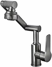Kitchen Mixer tap with RO Drinking Water Outlet | Double Lever Faucet for Kitchen Sink | Sink Tap with 360° Spout Rotation | Hot & Cold Kitchen Sink Faucet