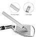 VIPMOON Golf Club Cleaner Kit, 2 Pcs Groove Sharpener Tool and 1 Pcs Club Cleaner Brush Retractable, Groove Sharpener Re-Grooving Tool for Golf Accessories for Men (Silver)