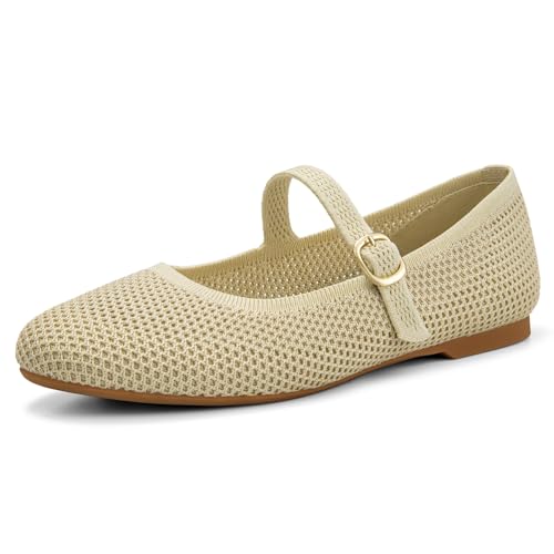 Image of Tanamo Ballet Flats for Women, Soft Knit, Work Travel Everyday Shoes