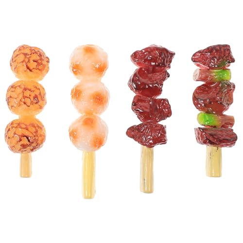NUOBESTY 4Pcs Kinder Grill Spielzeug - Realistische BBQ Lebensmittel...