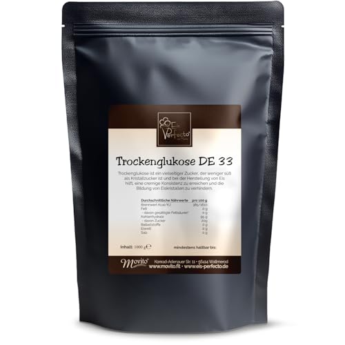 Trockenglucose der perfekte Schlüssel zur Herstellung für dein hausgemachtes Eis Vielseitig verwendbar auch bestens zum Kochen und Backen geeignet Inhalt: 1000 g