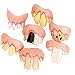 Set de decoración de Halloween Halloween Buck dentaduras dentales Vestir 10 1 Conjunto Regalos para Niños en Halloween