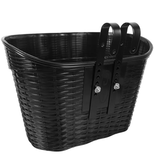 jojofuny 耐久プラスチック製フロントバスケット 大容量収納 取り付け簡単 マウンテンロード 対応 多用途前カゴアクセサリー