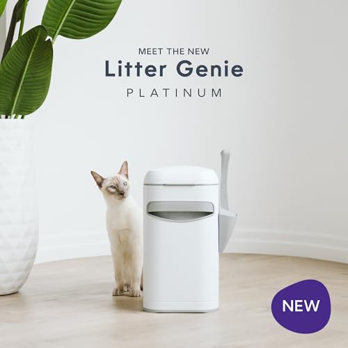 Image of Litter Genie Platinum Stainless Steel Pail with Easy Roll Refill, 12 bags
