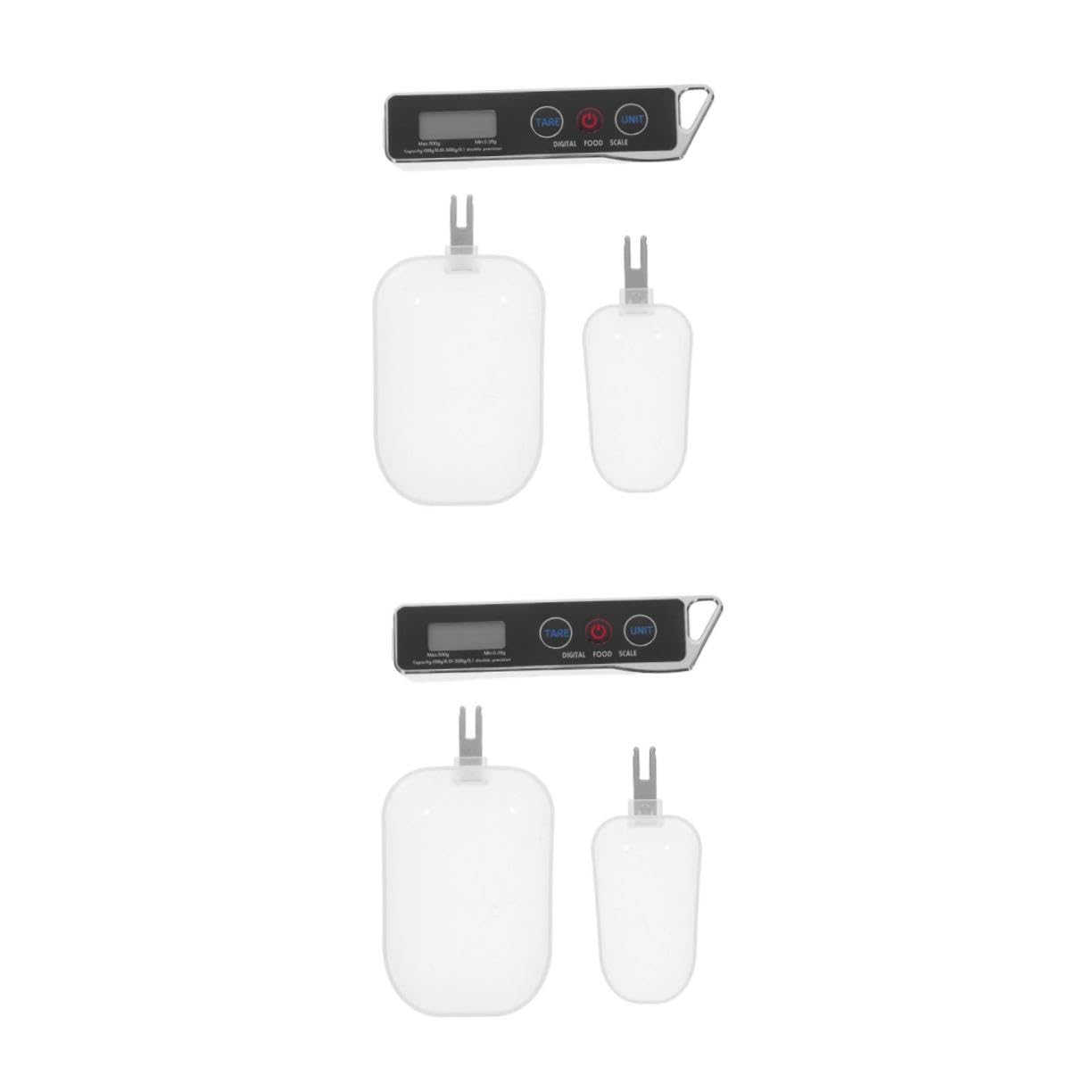 ABOOFAN 2 Juegos de cocina electronica cuchara de electrónica de precisión balanzas digitales báscula de cocina cucharas de medición de el plastico