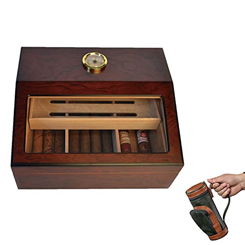 Zigarrenschachtel Holz Vintage, Zigarrenschachtel Set, Mit Reise Humidor, Zigarrenschneider, Für Reise-outdoor-geschenk Für Männer, Tolles Geschenk Für Jeden Anlass Cover