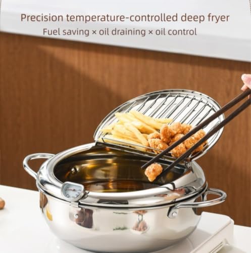 Olla freidora de 24 cm compatible con inducción para alitas 5