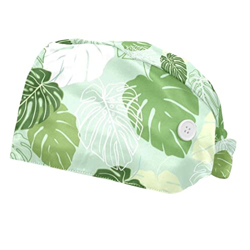 Chapeaux de travail pour hommes et femmes JDEZ à motif feuilles