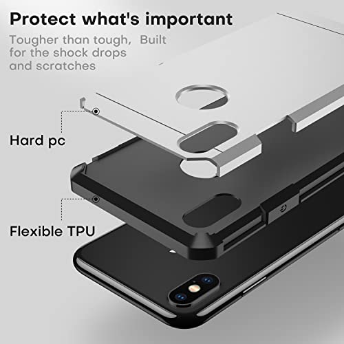 Capas resistentes ImpactStrong para iPhone X/Xs, iPhone X / iPhone Xs, Prata