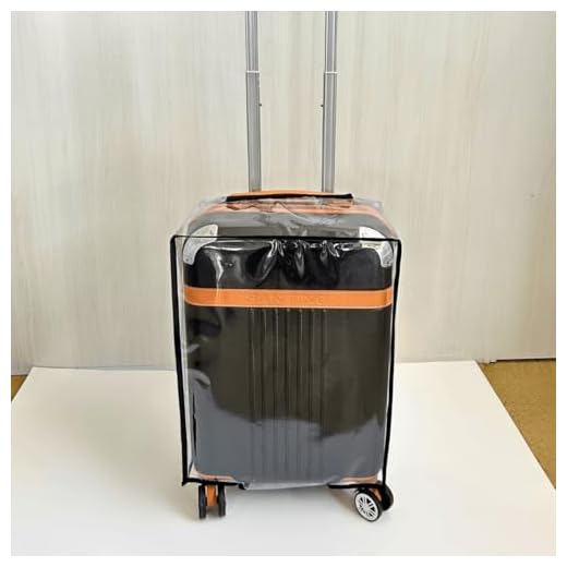 Capa Para Mala de Viagem Protege Contra Arranhões e Impacto Plástico Cristal Transparente Grosso P M G Fechamento com Velcro