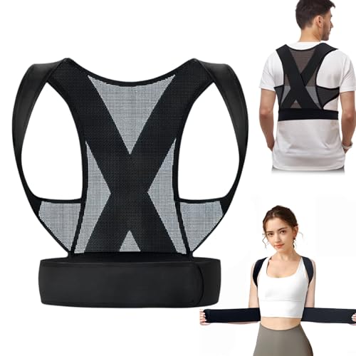 1 Pcs Corrector De Postura Espalda Corrector Postural Mujer Hombre Soporte Lumbar Recto,Corrector Postural,Transpirable E Invisible,Correctivo Y Fijador,Ajustable,Alivia El Dolor De Espalda(XL)