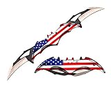 Dark Knight Twin Blade Knife - Pocket Folding Spring Assisted Dual Blades Bat Knives With Belt Clip