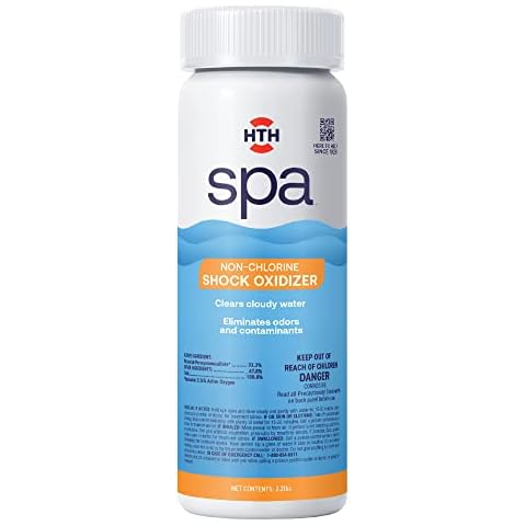 HTH Spa 86135 Non Chlorine Shock Oxidizer, Spa & Hot Tub Chemical Clears Cloudy Water, 2.25 lbs Cover
