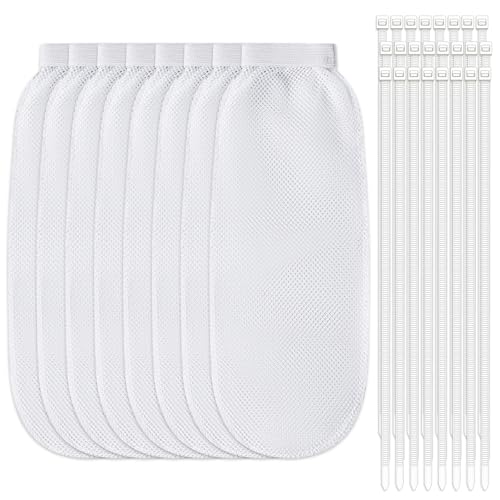Ramalto 32 Pcs Washing Machine Lint Trap, Nylon Mesh Filter for Drain Hose