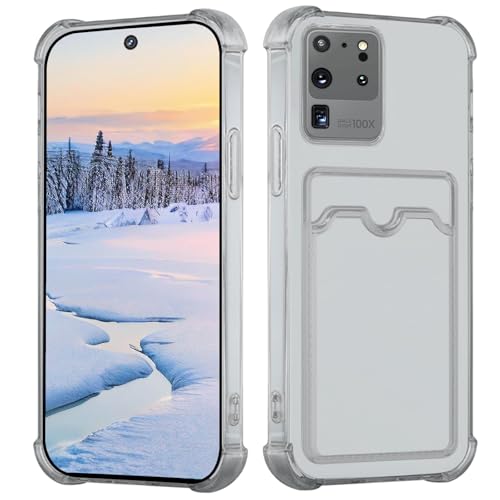 Coque Samsung S20 Ultra antichoc silicone souple transparent avec fente carte