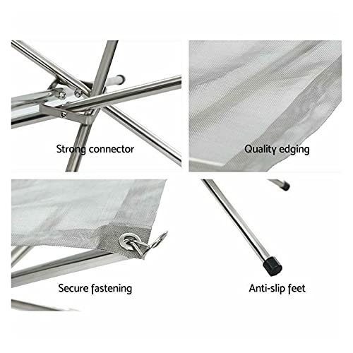 Firepit stand plegable y soporte de leña para camping 5