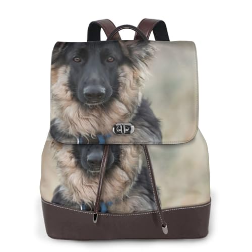 Sac à dos multifonction en cuir pour ordinateur portable femme Noir