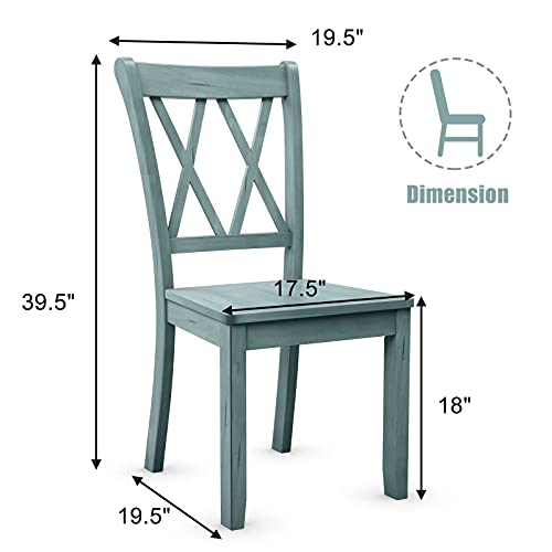 Giantex Set Of 2 Dining Chairs, Rubber Wood Dining Room Side Chair, Mestler Dining Room Side Chairs For Home Kitchen, Dining Room #TOP5