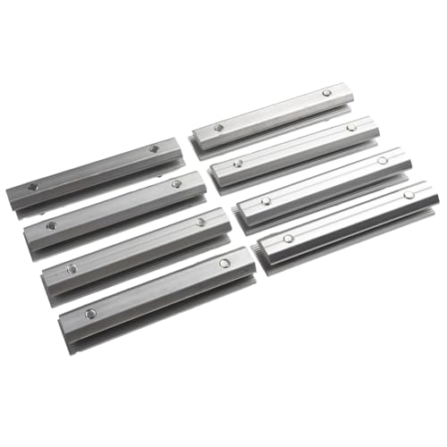 Soportes de plata para paneles solares con conectores de rieles resistentes de 14 cm 4