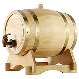 Barril de Vino de Madera VersáTil, Barril Decorativo con Grifo para AñEjar, Servir y Coleccionar(C,10L)