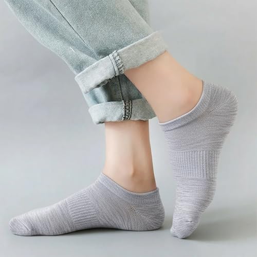 Image of 12-30 Pairs Low Cut Ankle Socks for Men Thin Breathable Casual No Show Athletic Socks Bulk