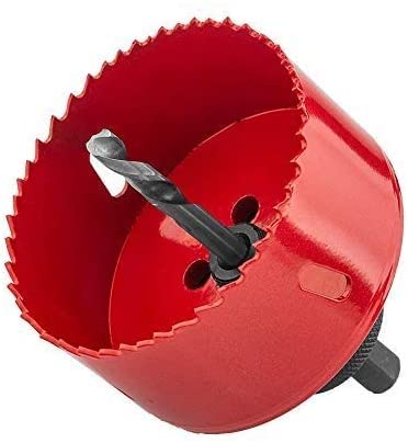 Unifizz High Speed Steel M42 BI-Metal Hole Saw 48mm Cutting Diameter Saw Drilling Tool Hole Cutter for Wood Drywall and Cornhole Boards