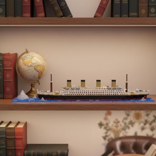 Image of SKY LINE OCEAN Titanic Ship Micro Mini Building Blocks Set (1878 Pieces, Complex only for 14+, Micro Blocks) -DIY Construction Toy, Detailed Ship Replica, STEM Gift | 5 Year Structural Warranty