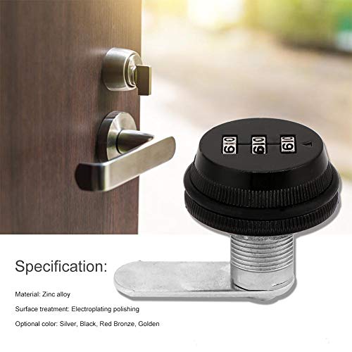 Combination Cam Lock – 20mm 3-Digit Code Combination Cam Lock Keyless ...