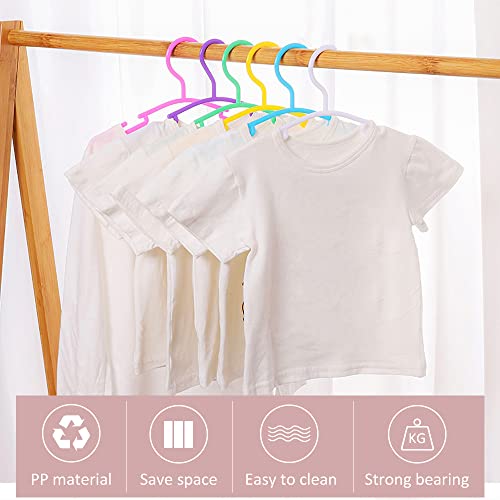 Baby Hangers 120 Pack Clothes Hangers Colorful Plastic Hangers Small Coat Hangers For Kids,Infant,Nursery,Toddler #TOP5