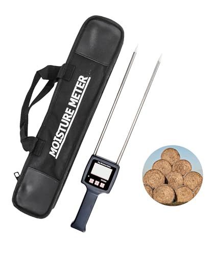 TK100H Portable Hay Meter, Hay Tester with Probe, Fast Measurements, for Cereal Straw Forage Grass Alfalfa Leymus