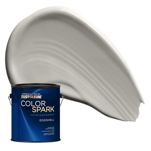 Image of Rust-Oleum Color Spark Interior Paint and Primer in One, Eggshell, Cement, 1 Gallon