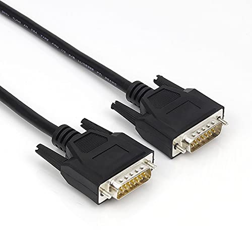 Davitu Wires & Cables - Industrial Grade DB15 Cable Male to Female Parallel Extension Cables 15pin 2 Rows Pinout 1m 5m 10m 30m - (Color: Beige, Length: 30m)