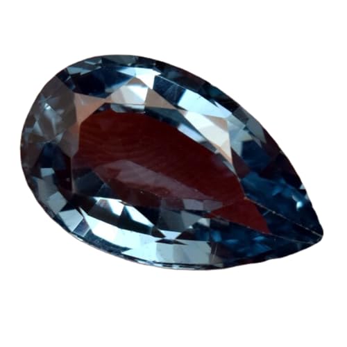 Topaze bleue naturelle taillée 15,53 mm de qualité gemme