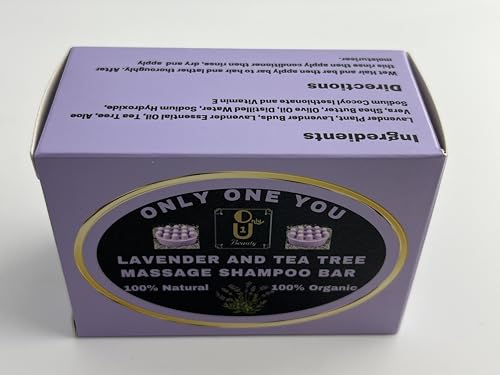 Only 1 U Beauty Lavender And Tea Tree Massage Shampoo Bar With Jojoba & Argon Oil