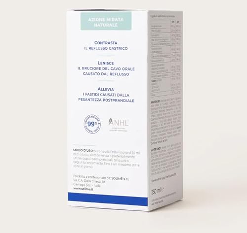 Solimè - Remargin® Colostrum Reflugel® - Integratore Alimentare Per Reflusso Gastrico E Bruciore Del Cavo Orale - Nuova Formula - Flacone Da 250 Ml Con Misurino - 3