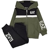Emporio Armani EA7 Jungenanzug 6KBV55 BJ07Z Farbe und Größe wählbar, Forest/Black, 14 Jahre