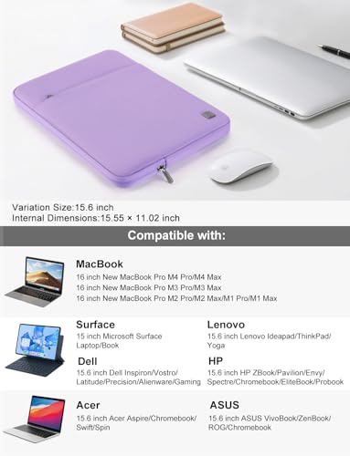 Housse ordinateur portable 15.6 MacBook Pro M4 M3 M2 pochette violette A2991