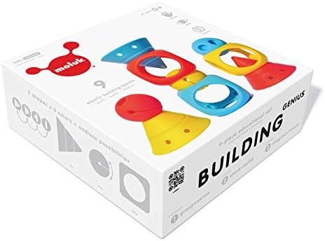 MOLUK Building Genius (MK43430), 9-Piece Elastic Building & Stacking Toy Set, Includes Hix, MOX & Oibo - Image 3