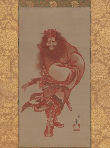 Lienzo Red Shoki de Katsushika Hokusai 60x90cm: la solución ideal para paredes vacías de oficina