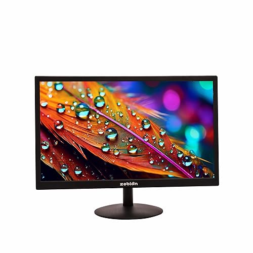 Zebion LED Monitor with 20 HD with Supporting HDMI& VGA Input, Glossy Panel, Slim Feature and Wall mountable Monitor with high Feature