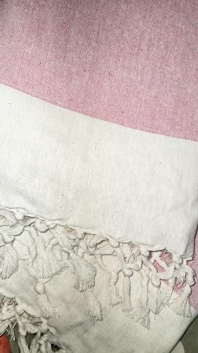 Image of Cotton Bedsheets for Single Bed, 60 x 90 inch, Pure Cotton, Breathable Fabric, Pack of 2 Pink & Yellow (1, Peach-Single-Peice)