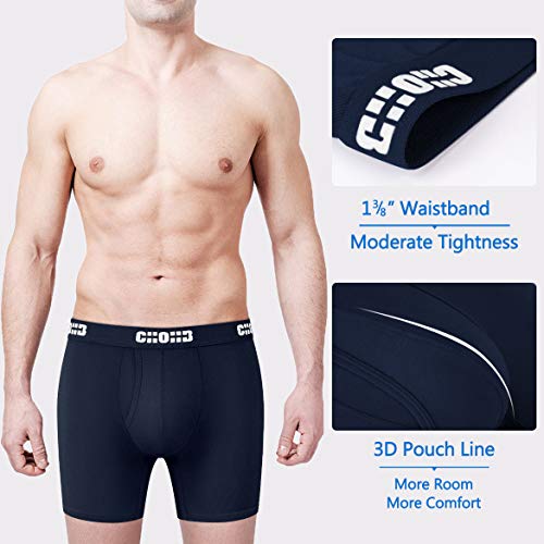 Image of Men's Underwear Micro Modal 3 Pack Boxer Briefs Men Fly