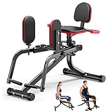 2 in 1 Hip Abductor & Adductor Machine, Compact Home Gym Equipment for Inner & Outer Thigh, Glute Workout Booty Trainer, Adjustable Leg Exercise Machine for Women Men