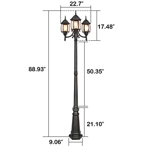 Hykolity 89 Inch Outdoor Post Light thumb #3