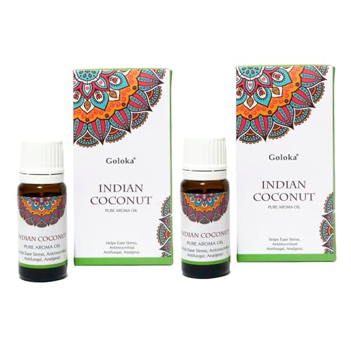Aromasenses.- 2 unidades Aceite Esencial de Coco Puro Goloka 10 ML (Coco)