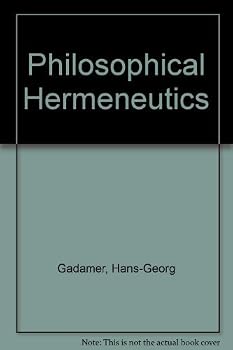 Hardcover Philosophical Hermeneutics (English and German Edition) Book
