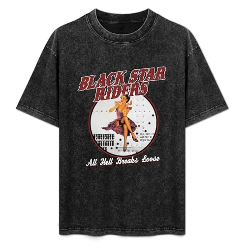 Photo de Black Star Riders All Hell Breaks Loose T-Shirt Printed Tee Graphic Top for Men Black Shirt S