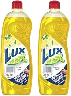 Lux Dishwashing Liquid Lemon 750ml pack may vary (Pack of 2)