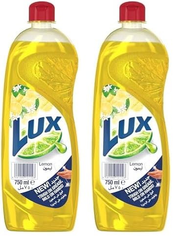 LuxDishwashing Liquid Lemon 750ml pack may vary (Pack of 2)